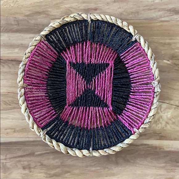 Other - Medium Wicker Boho wall basket decor